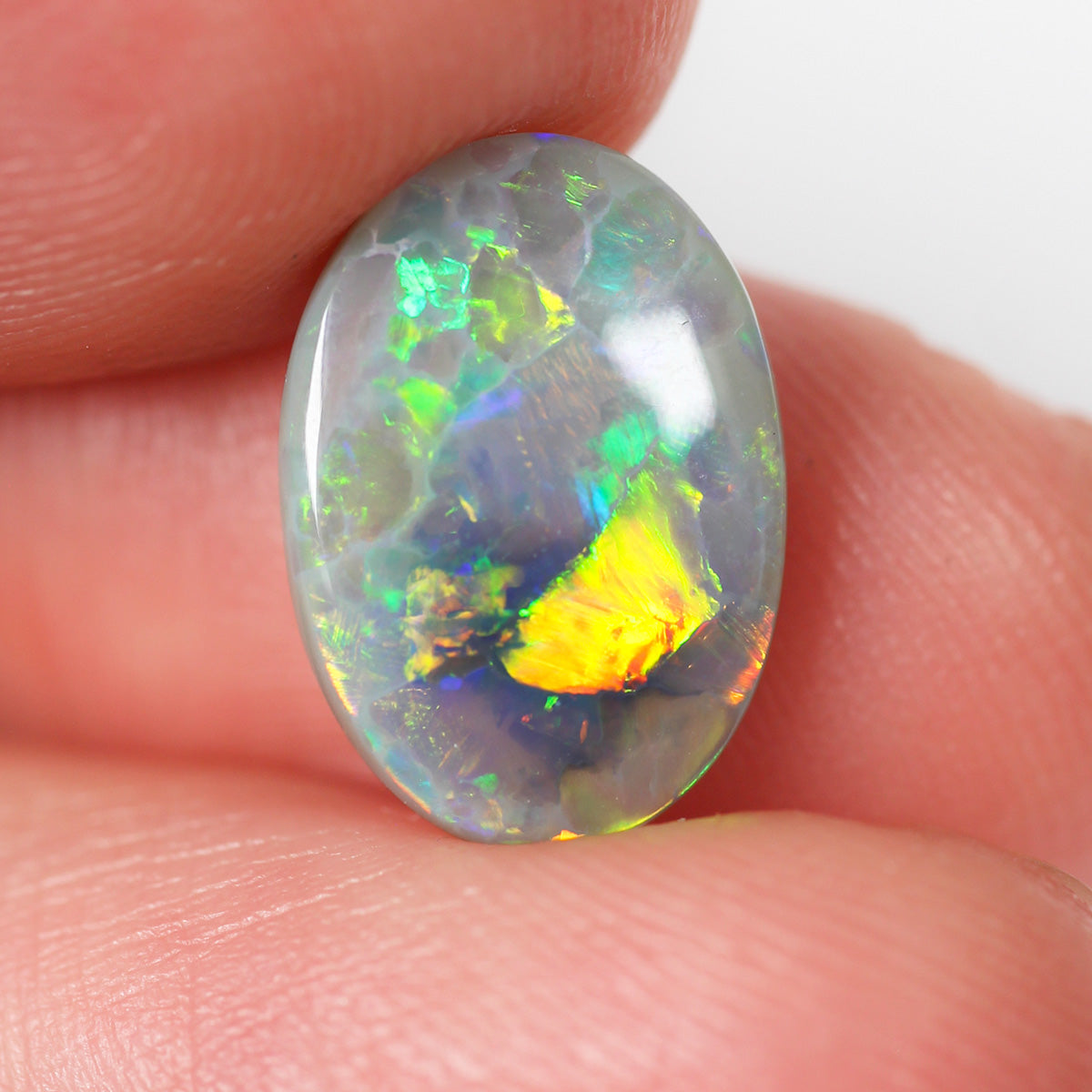 2.5ct Dark Opal - 9 x 12.6 x 3mm