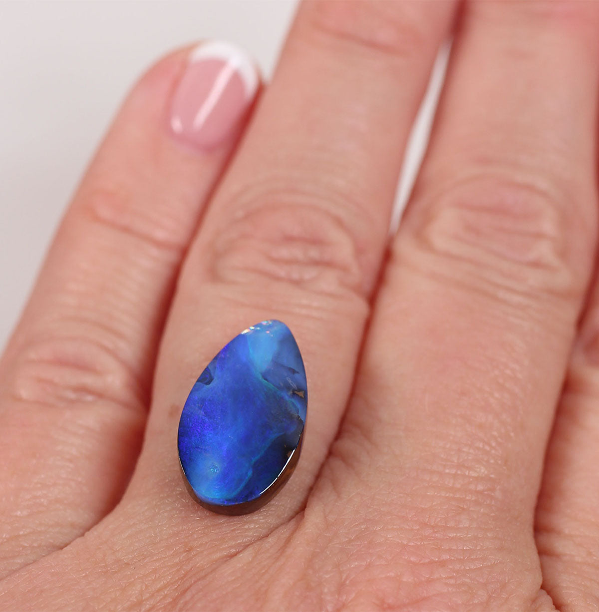 7.6 ct Boulder Opal - 10.2 x 17.7 x 4.4mm