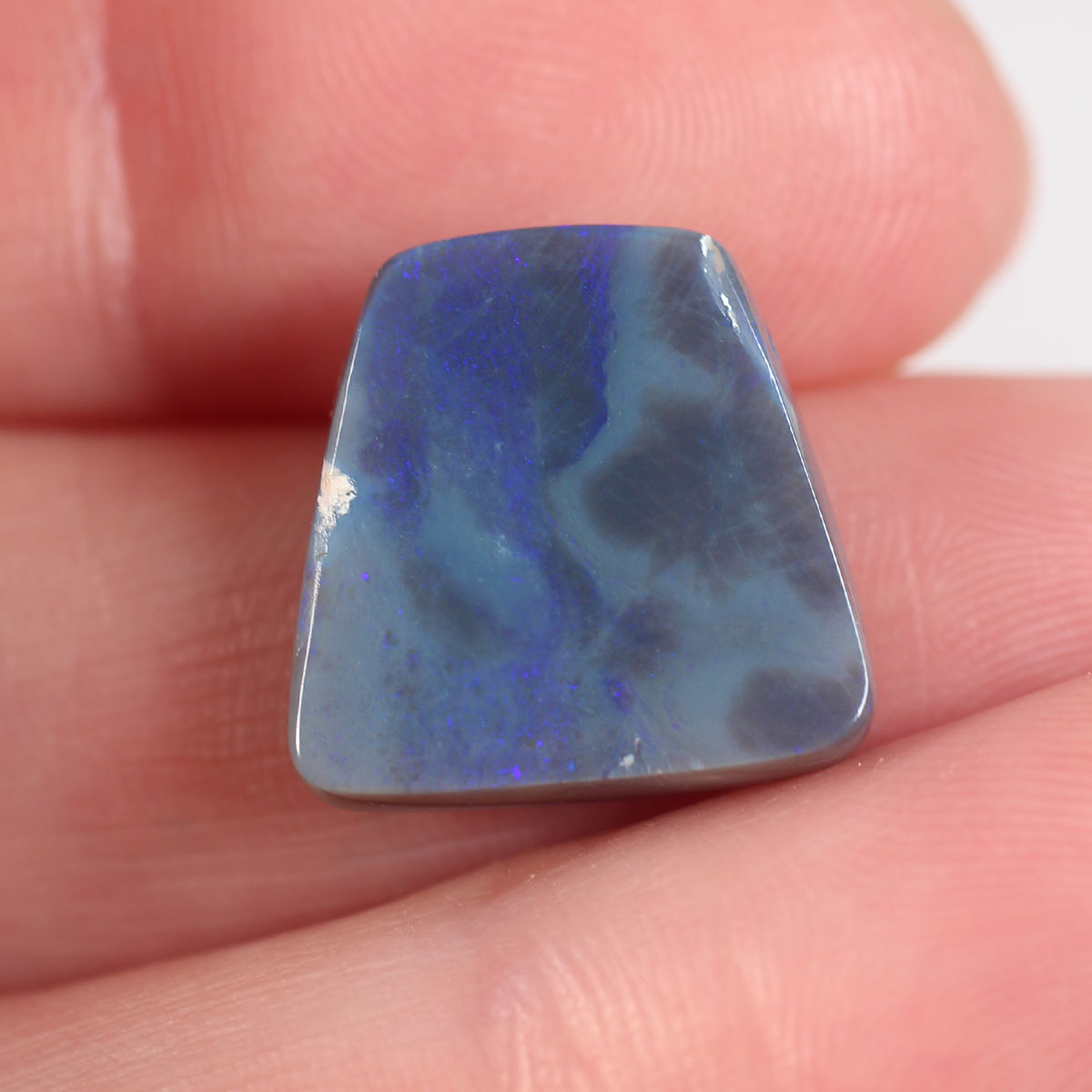 8.1ct Black Opal - 14.5 x 14.7 x 5mm