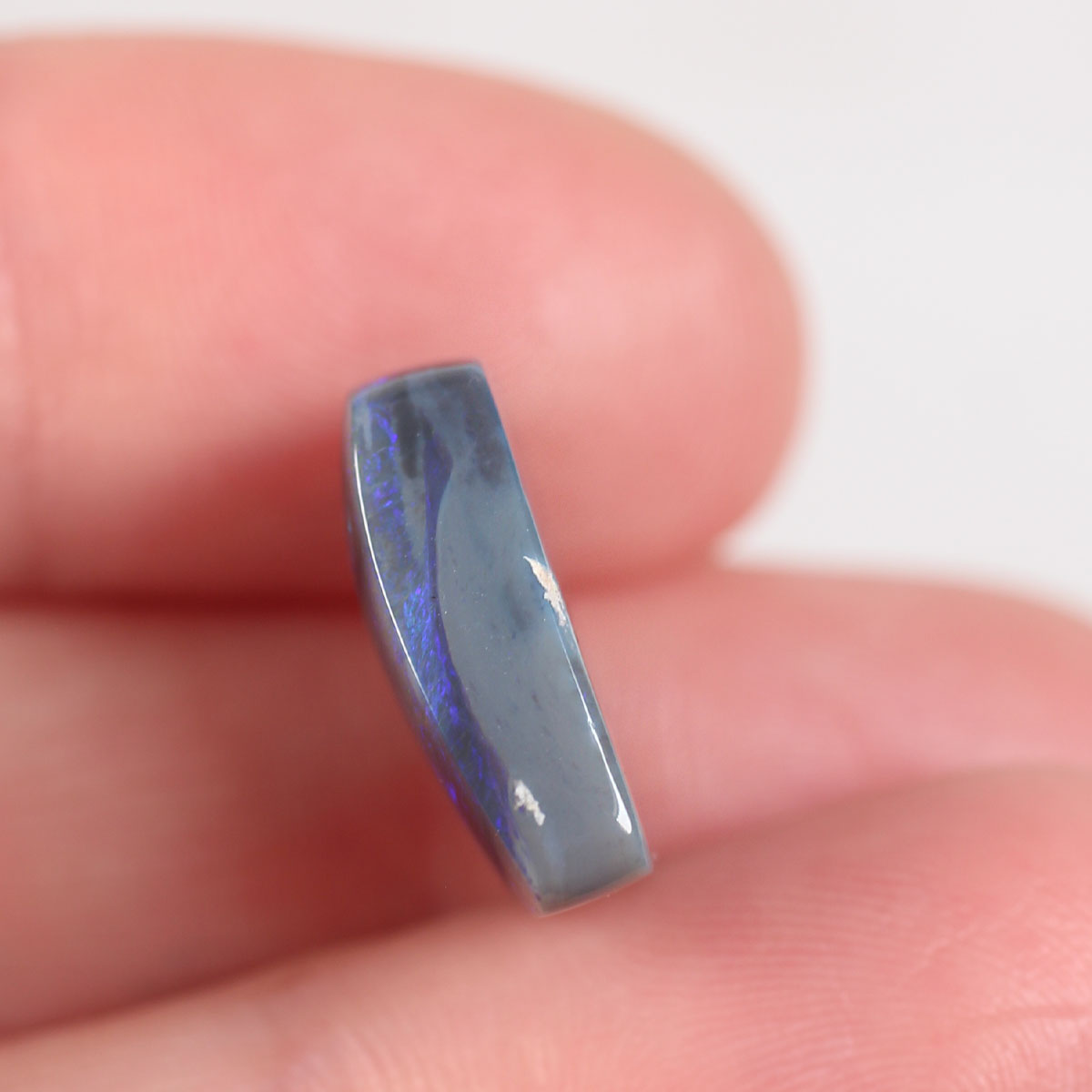 8.1 ct Black Opal - 14.5 x 14.7 x 5mm