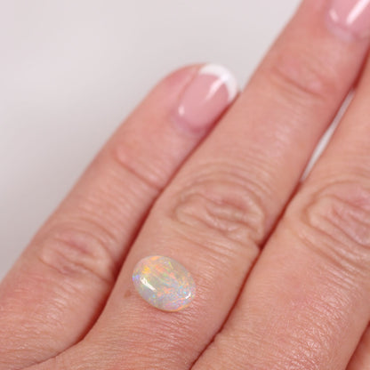 1.25 ct Double Sided Dark Crystal Opal - 7 x 9.5 x 3mm