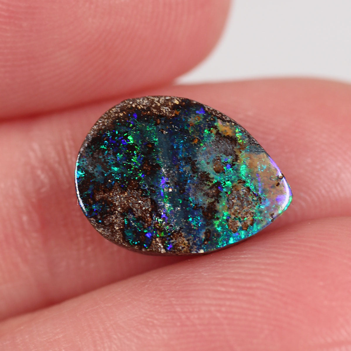 3.73 ct Boulder Opal - 9.4 x 12.7 x 3.73 mm