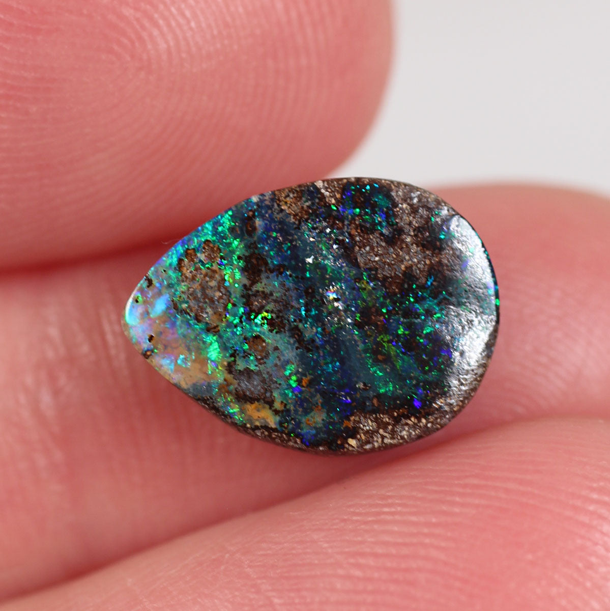 3.73 ct Boulder Opal - 9.4 x 12.7 x 3.73 mm