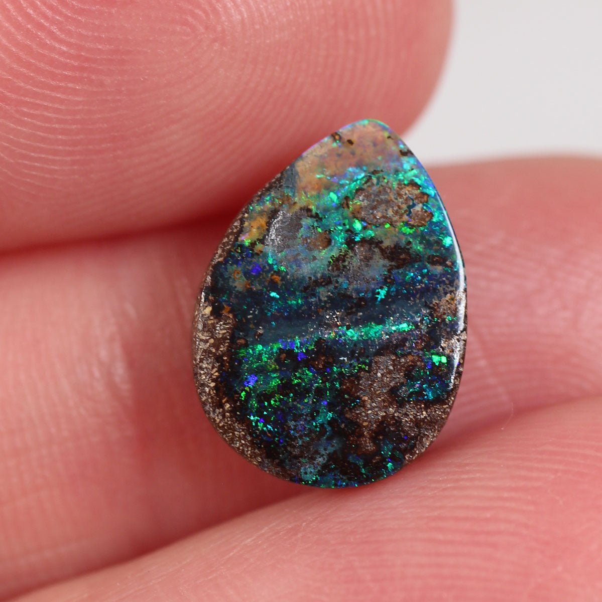 3.73 ct Boulder Opal - 9.4 x 12.7 x 3.73 mm