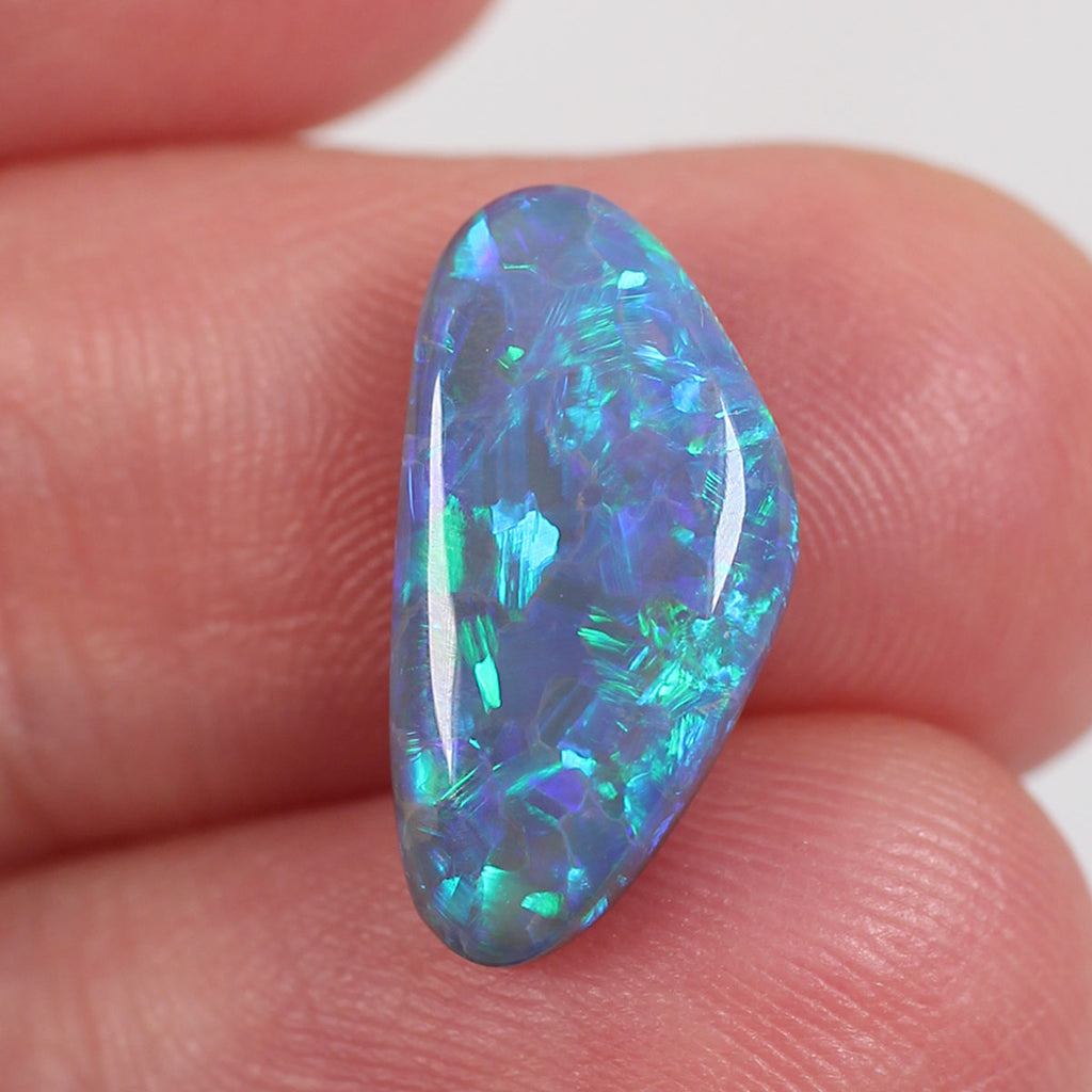 3.1ct Dark Opal - 8 x 15.7 x 3.8mm