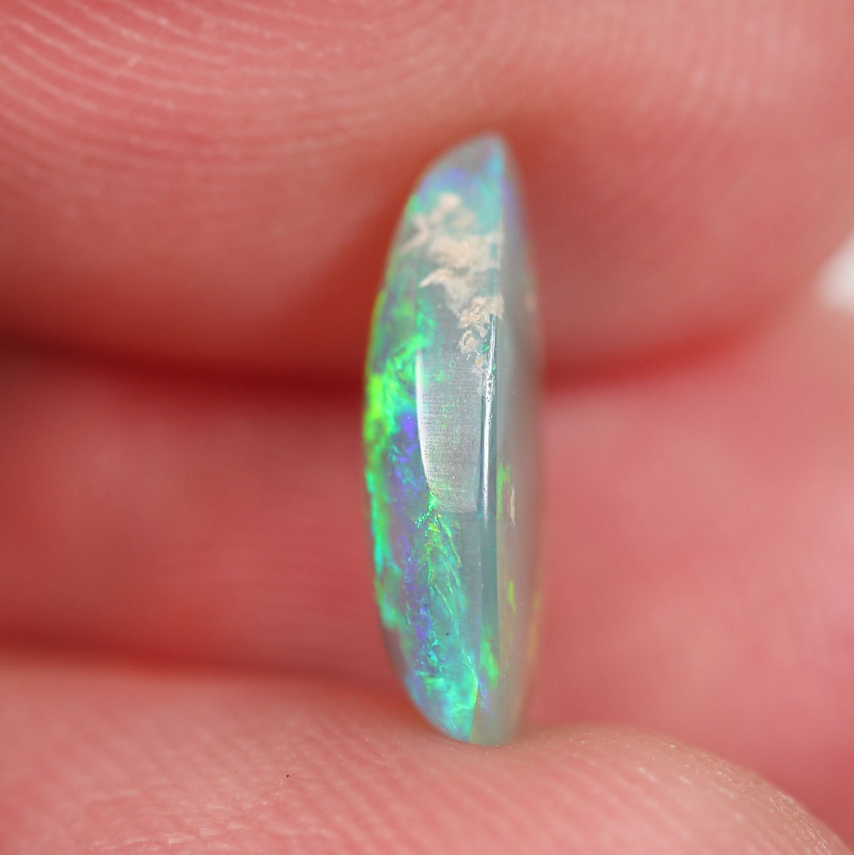 1.05 ct Dark Crystal Opal - 6.3 x 10 x 3mm