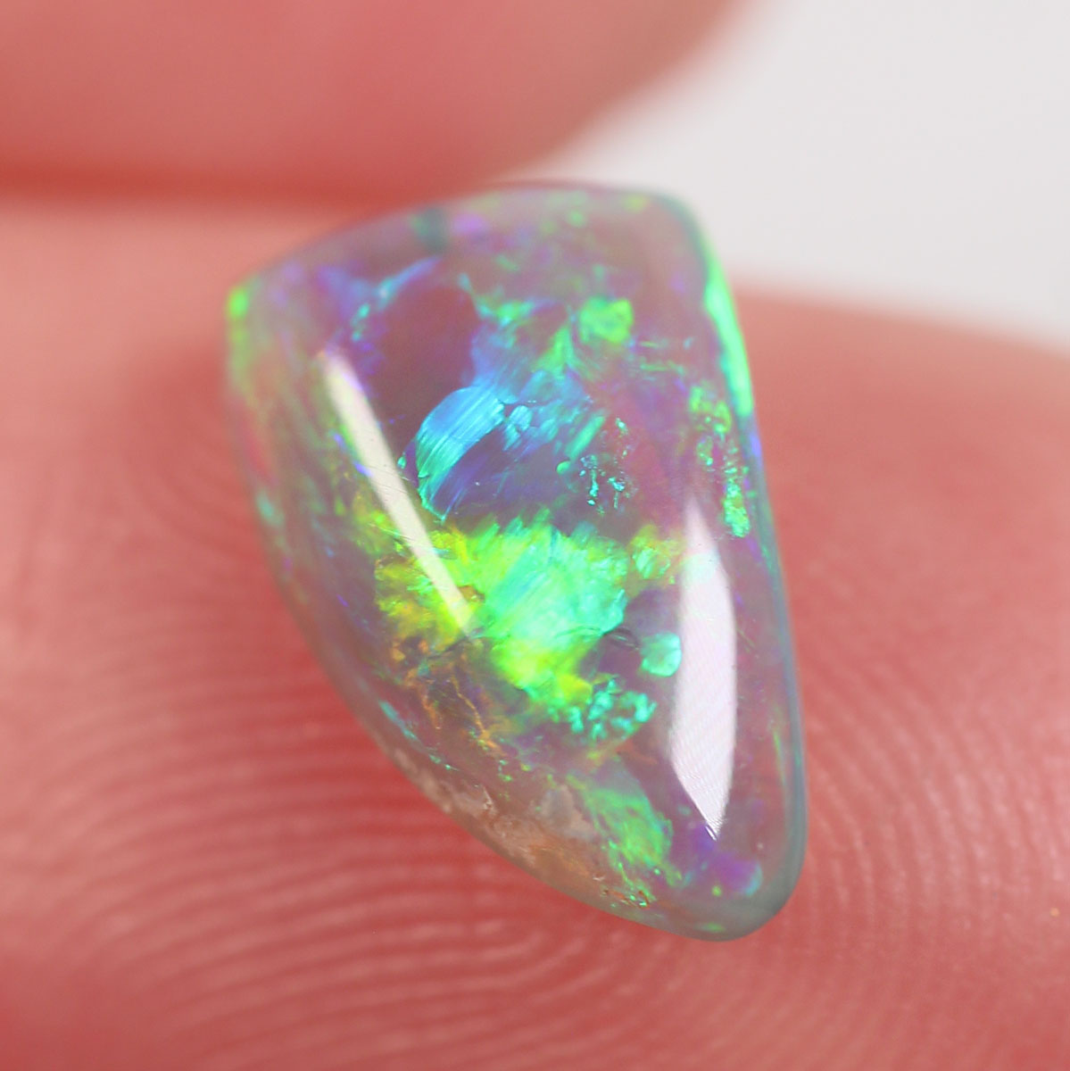 1.05 ct Dark Crystal Opal - 6.3 x 10 x 3mm