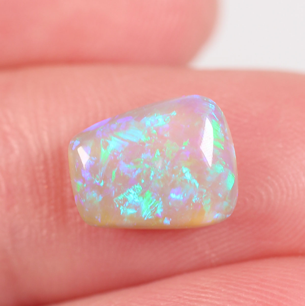 1.8ct Dark Crystal Opal - 7.8 x 9.7 x 3.6mm