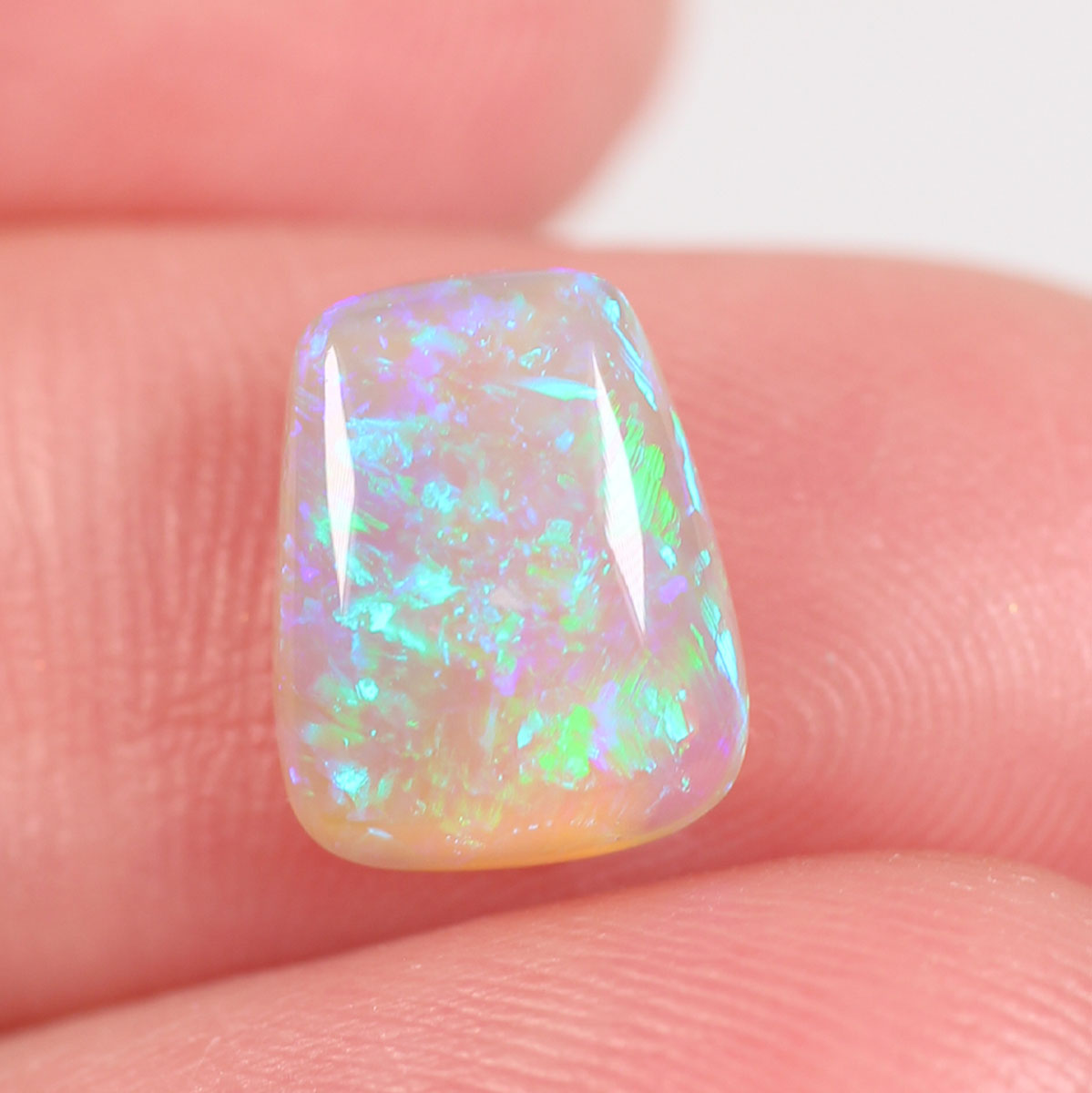 1.8ct Dark Crystal Opal - 7.8 x 9.7 x 3.6mm