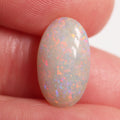 Natural light opal from Coober Pedy, 2.7ct with bright orange-yellow flash