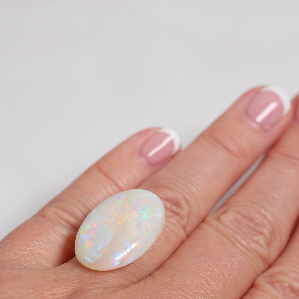 14ct Light Double Sided Opal - 16.8 x 25 x 5.9mm