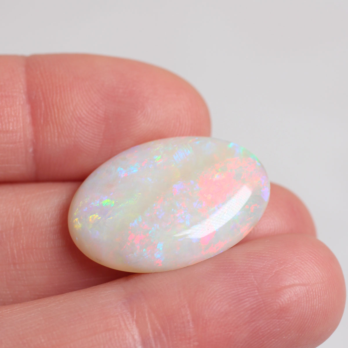 14ct Light Double Sided Opal - 16.8 x 25 x 5.9mm