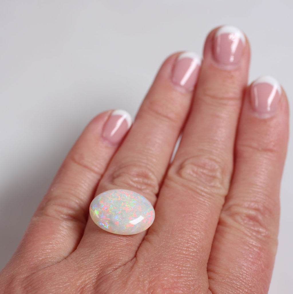 6.5ct Light Double Sided Opal - 13.9 x 17.7 x 4.8mm