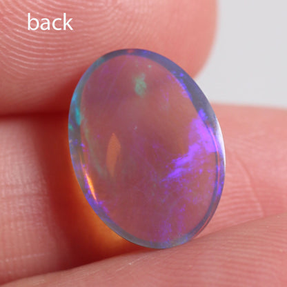 3.2 ct Double Sided Dark Crystal Opal - 10 x 13.8 x 3.9mm