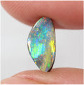 Natural boulder opal from Winton, 1.7ct with saturated blue-purple flash