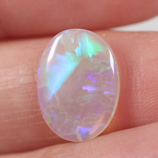 1.86 ct Dark Crystal Opal - 10 x 13 x 2mm