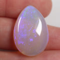 Lightning Ridge dark crystal opal 15.6ct showing bright purple play-of-colour