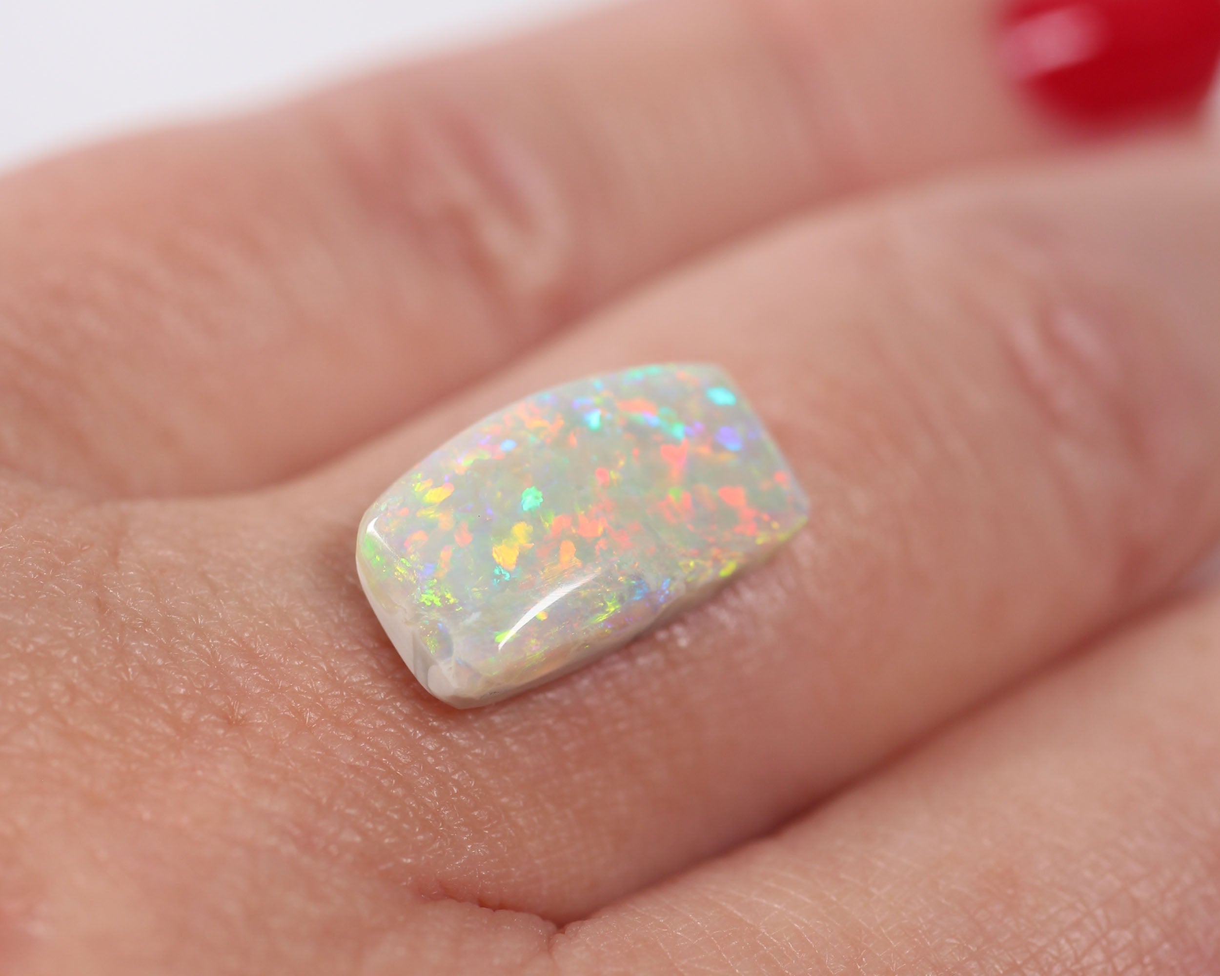 3.4ct Dark Opal - 8 x 14 x 4mm