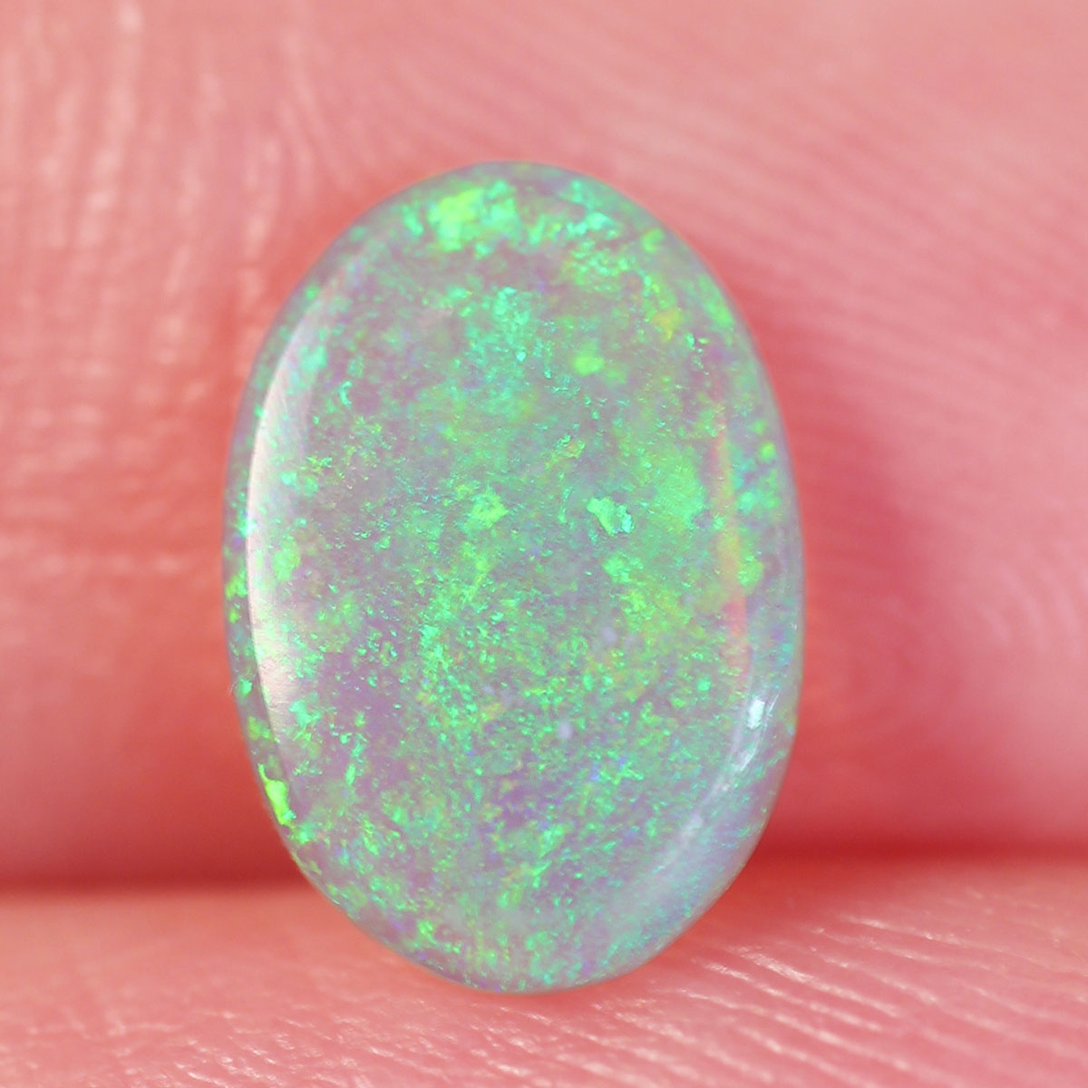 0.7ct Dark Crystal Opal - 6.2 x 9 x 1.9mm