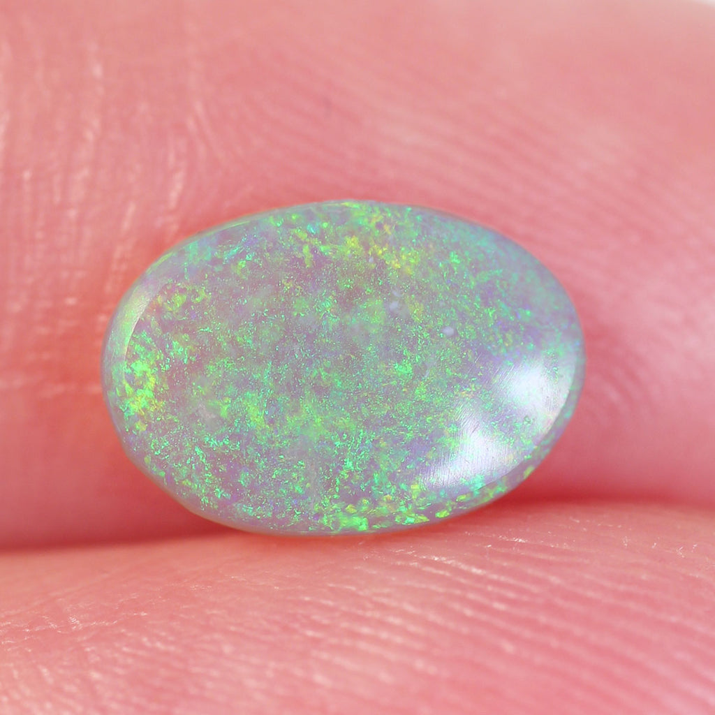 0.7ct Dark Crystal Opal - 6.2 x 9 x 1.9mm