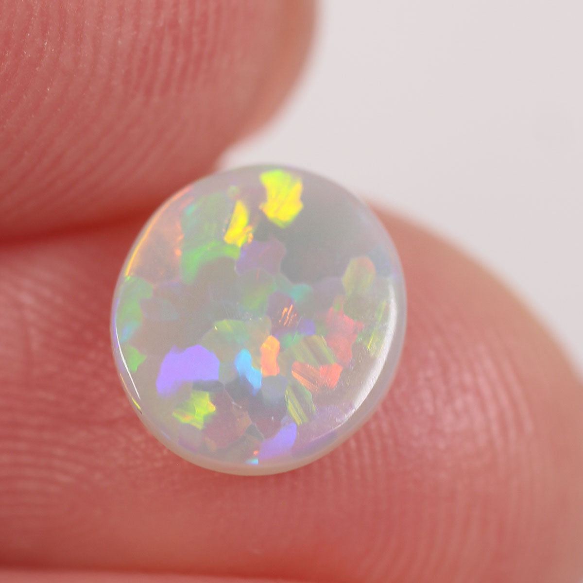0.7ct Dark Opal - 7.3 x 8 x 2mm