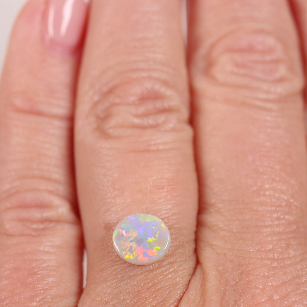 0.7ct Dark Opal - 7.3 x 8 x 2mm