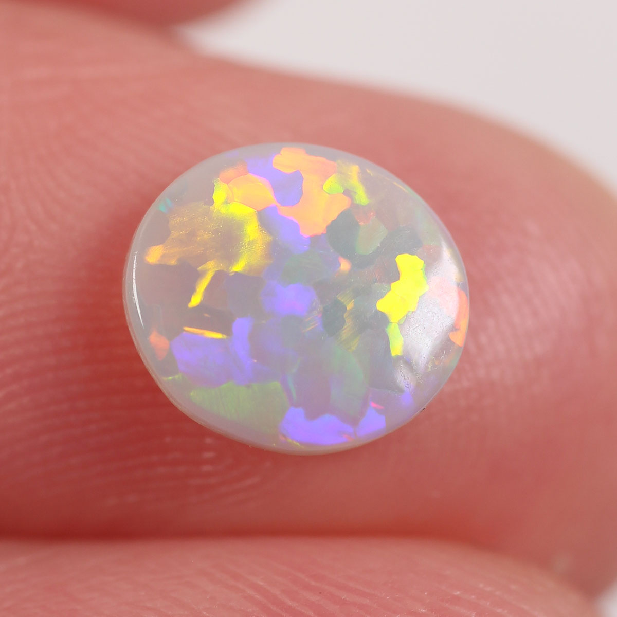 0.7ct Dark Opal - 7.3 x 8 x 2mm