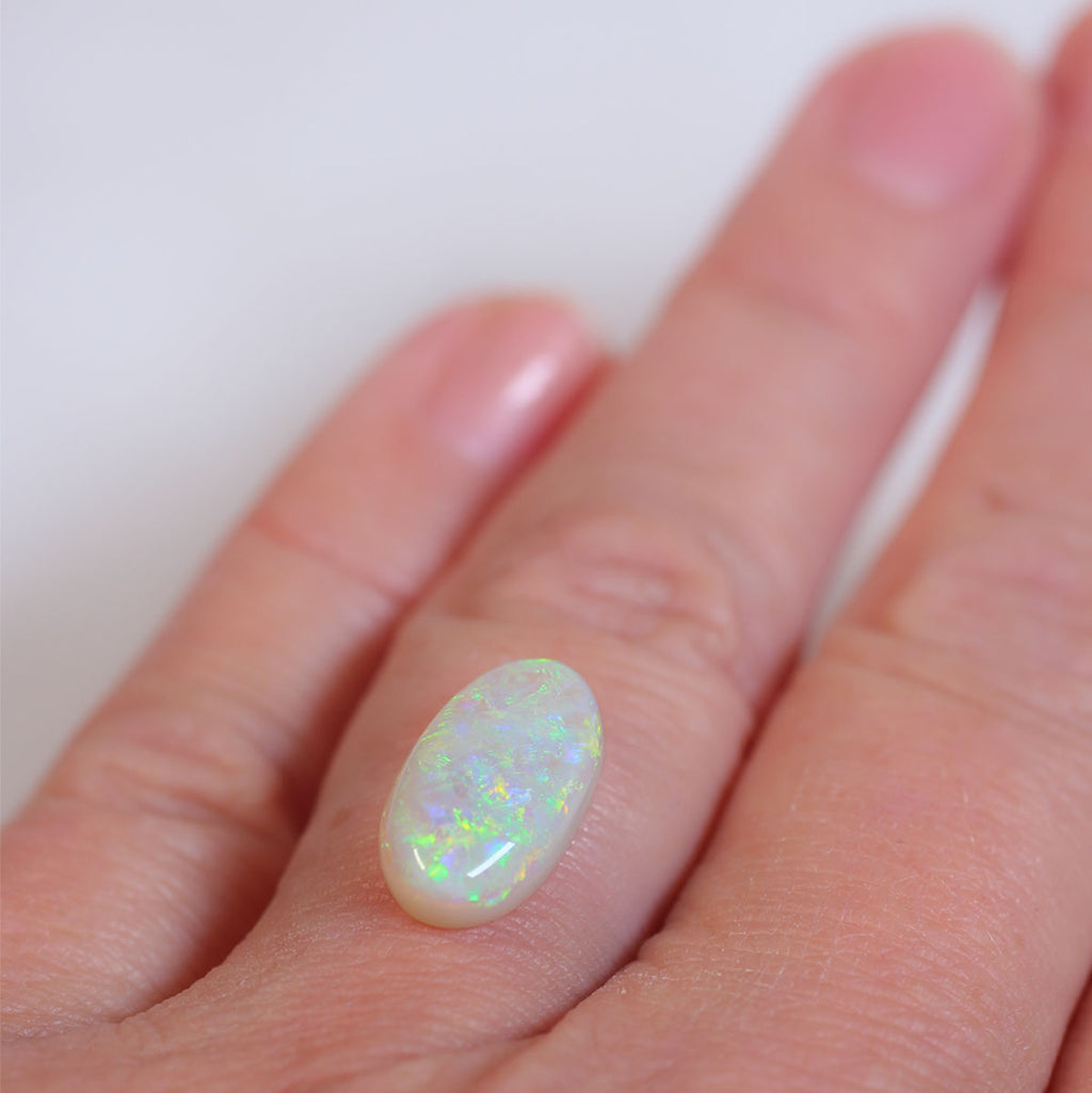 3.7ct Light Opal - 8 x 14.2 x 4.9mm
