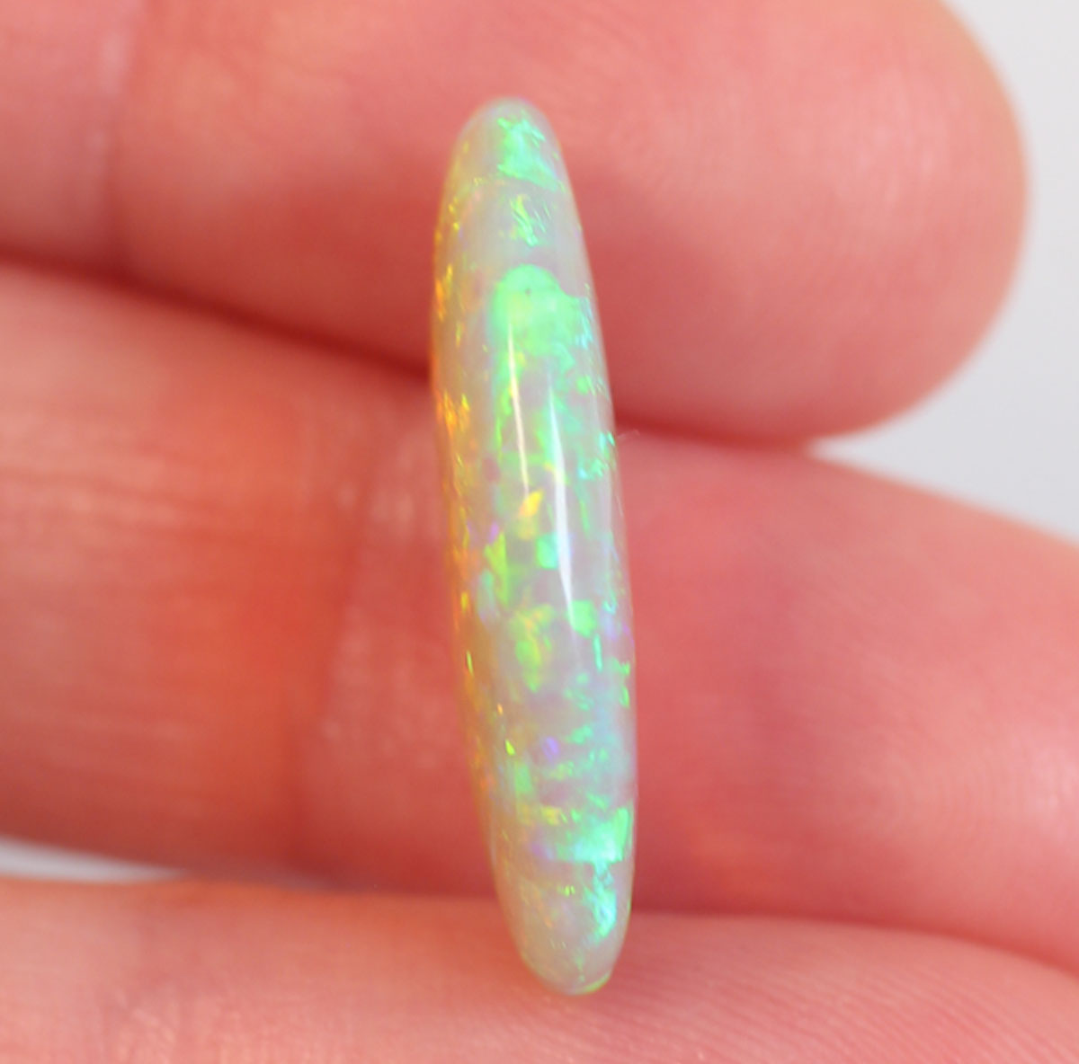 7.2ct Dark Crystal Opal - 12.3 x 22 x 4.4mm
