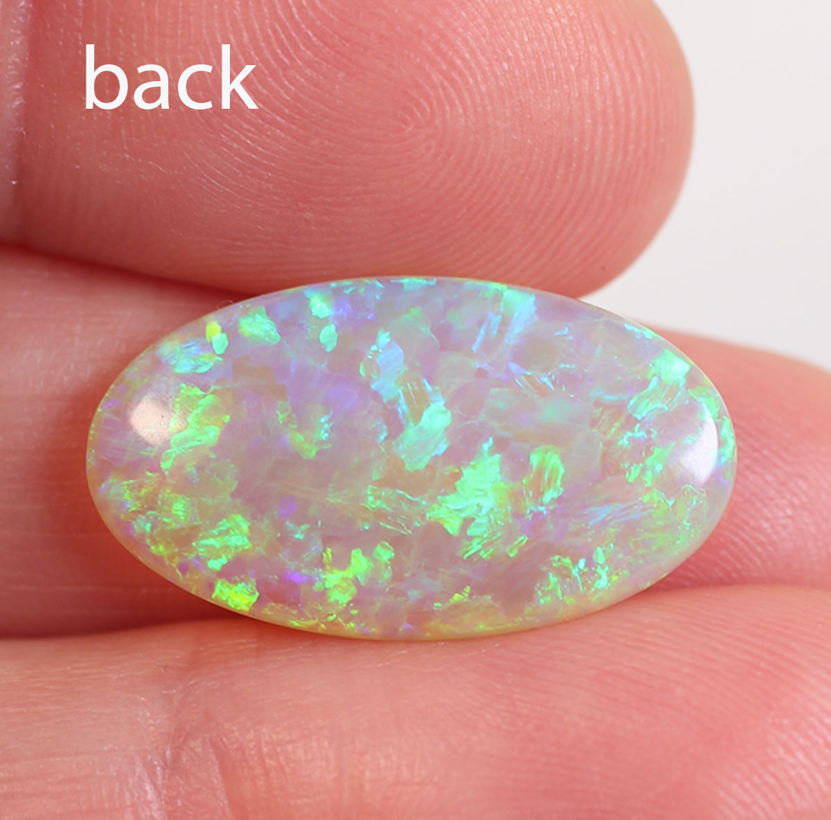 7.2ct Dark Crystal Opal - 12.3 x 22 x 4.4mm