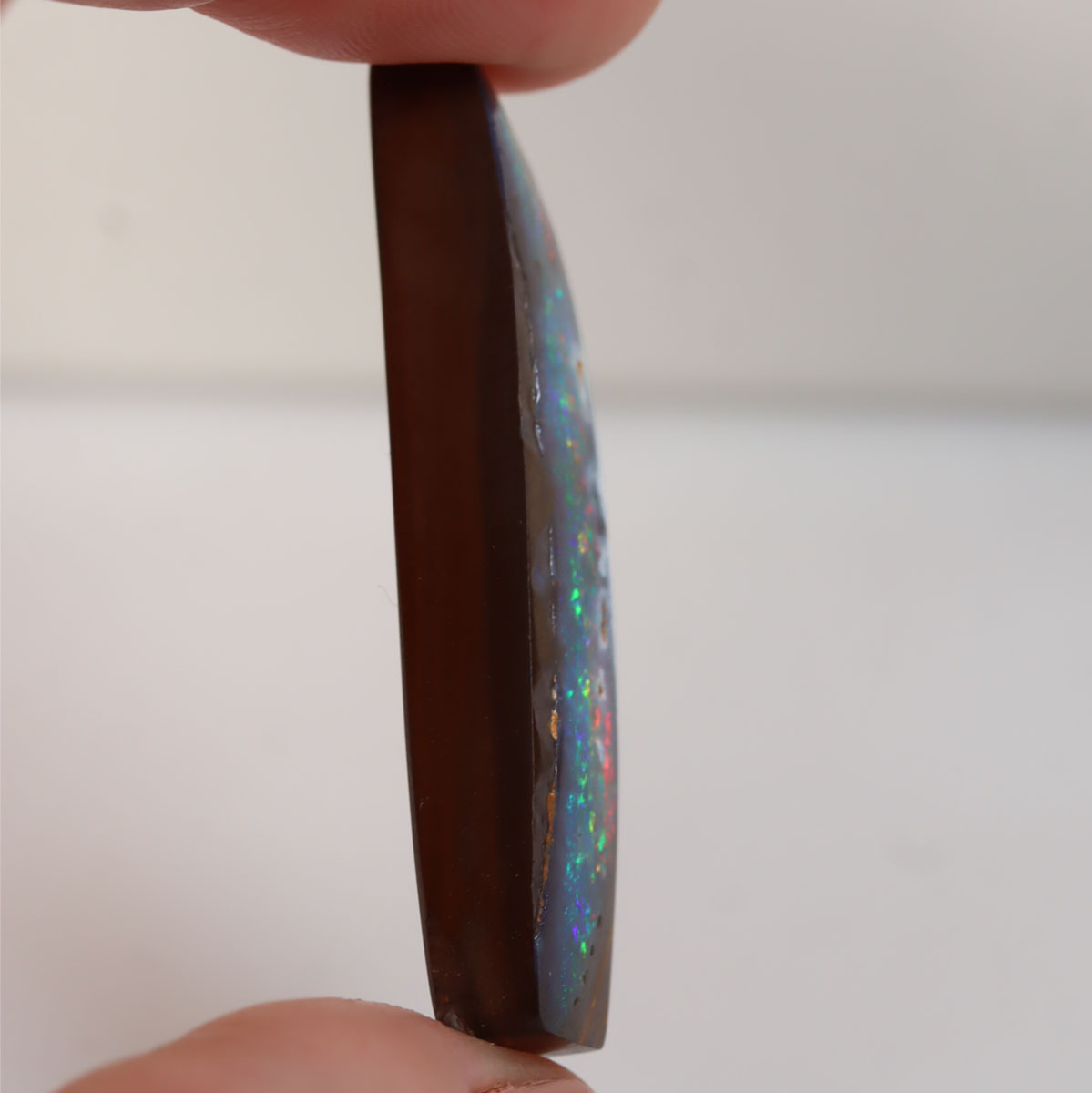 30.3 ct Boulder Opal - 9.5 x 42.4 x 6.3mm