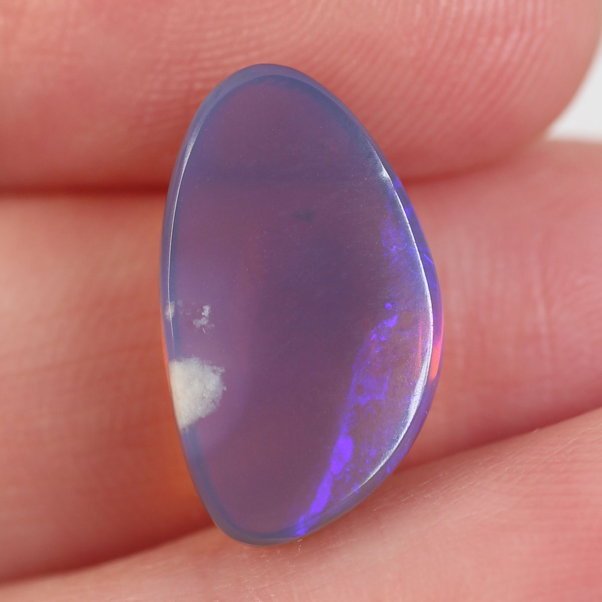 5.3 ct Dark Crystal Opal - 9.6 x 16.3 x 5.2mm
