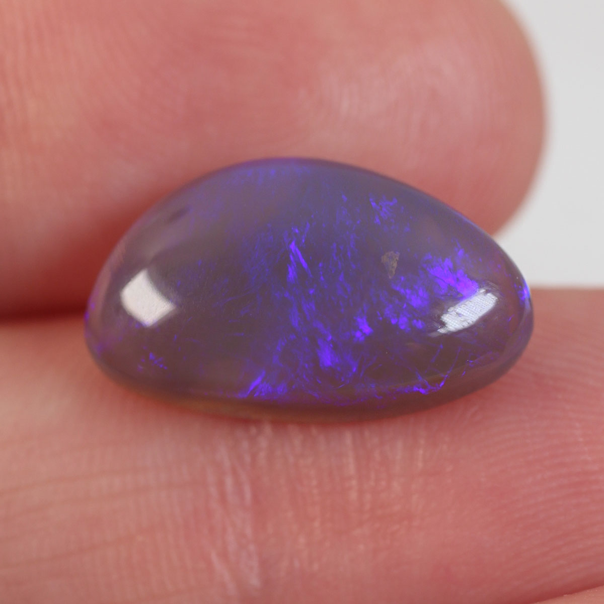 5.3 ct Dark Crystal Opal - 9.6 x 16.3 x 5.2mm