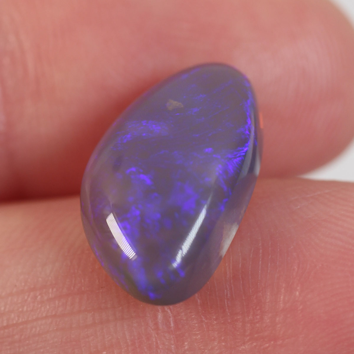 5.3 ct Dark Crystal Opal - 9.6 x 16.3 x 5.2mm