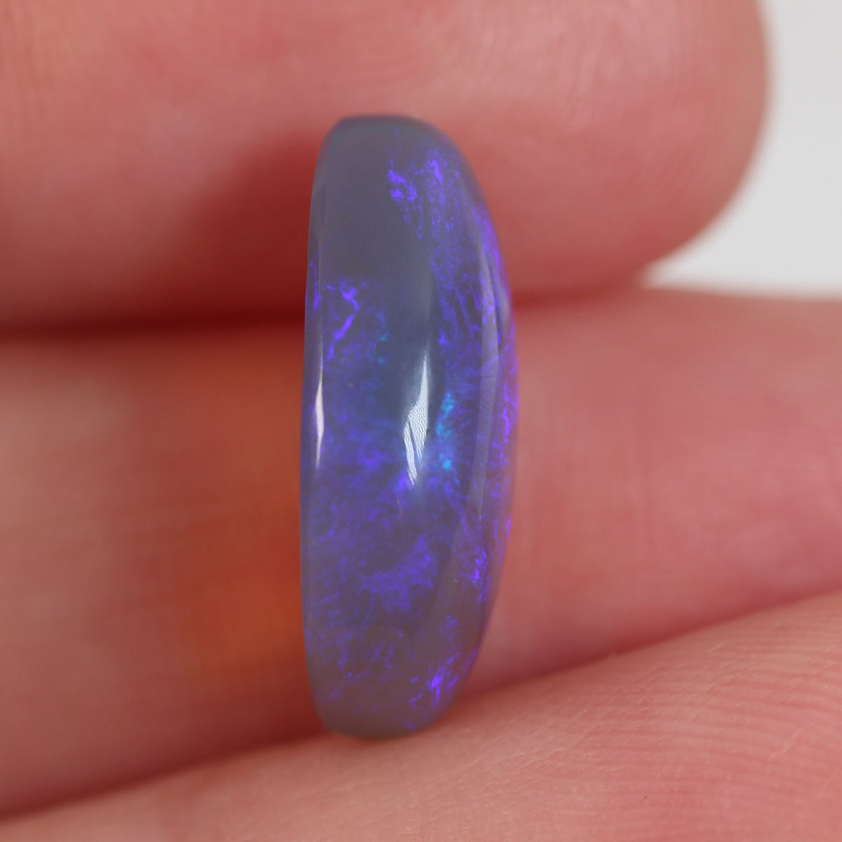 5.3 ct Dark Crystal Opal - 9.6 x 16.3 x 5.2mm