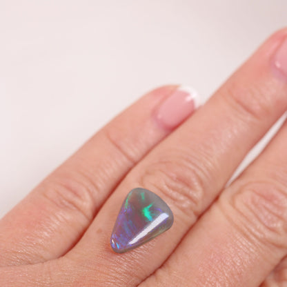 3.6 ct Dark Crystal Opal - 11 x 14.5 x 3.7mm