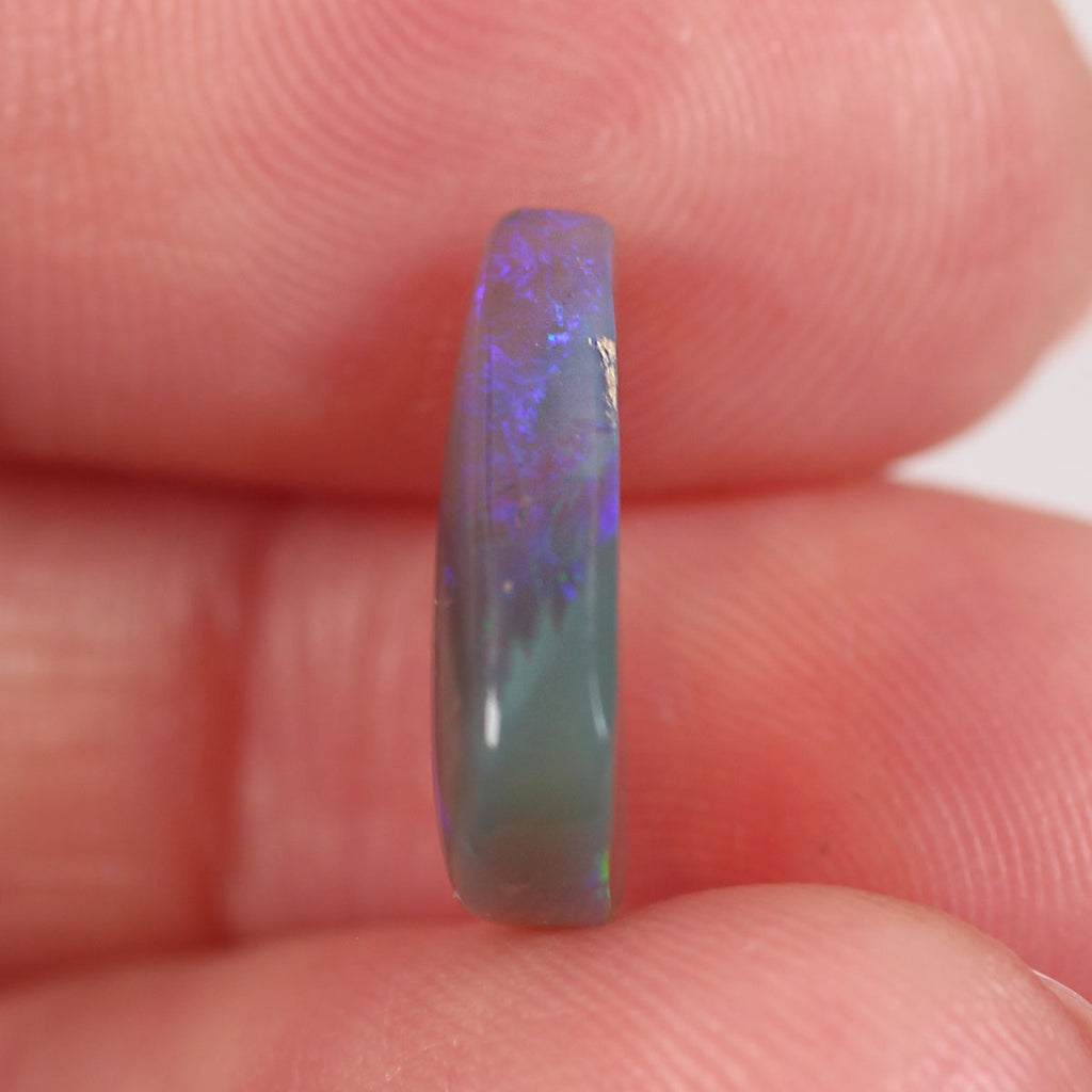 3.6ct Dark Crystal Opal - 11 x 14.5 x 3.7mm