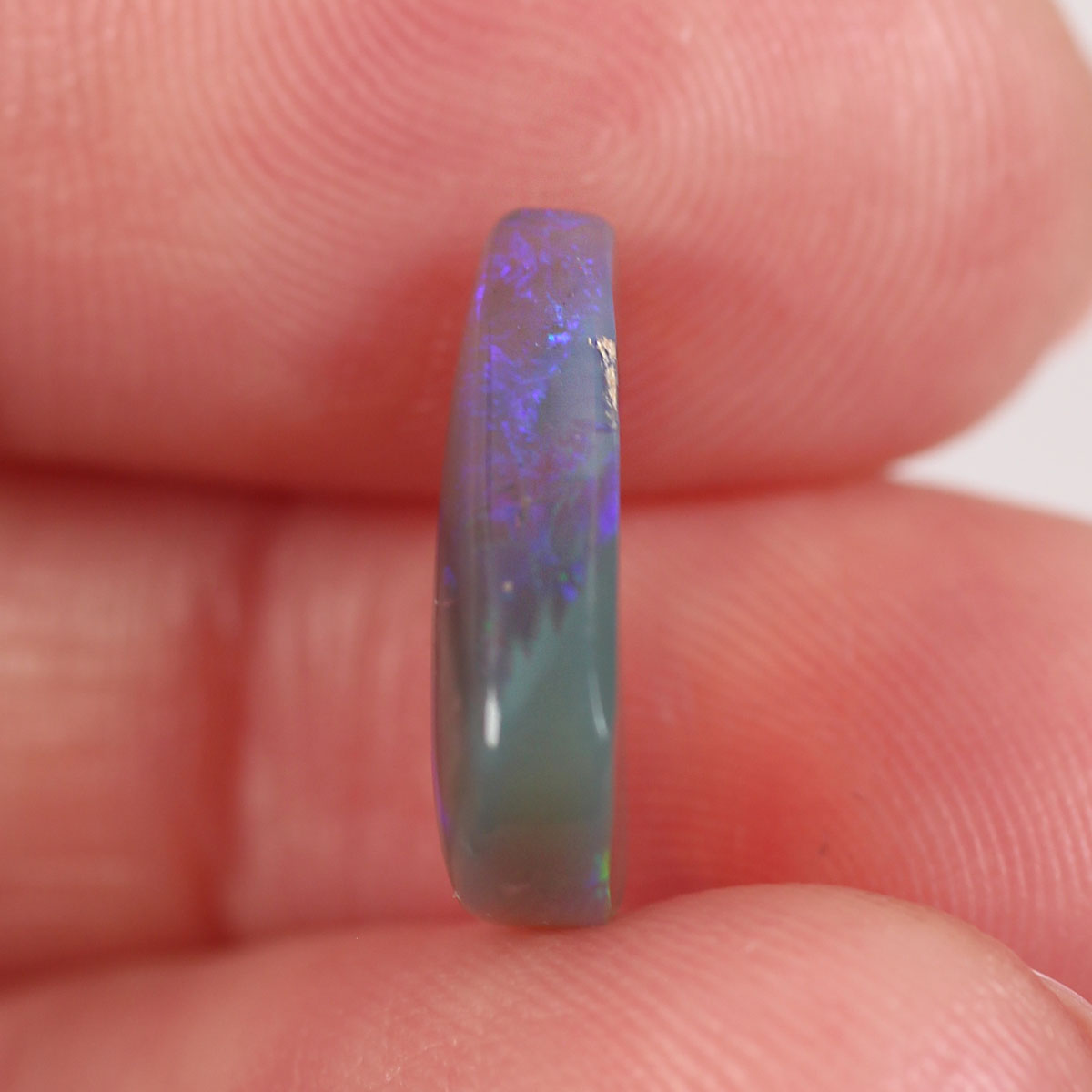 3.6ct Dark Crystal Opal - 11 x 14.5 x 3.7mm