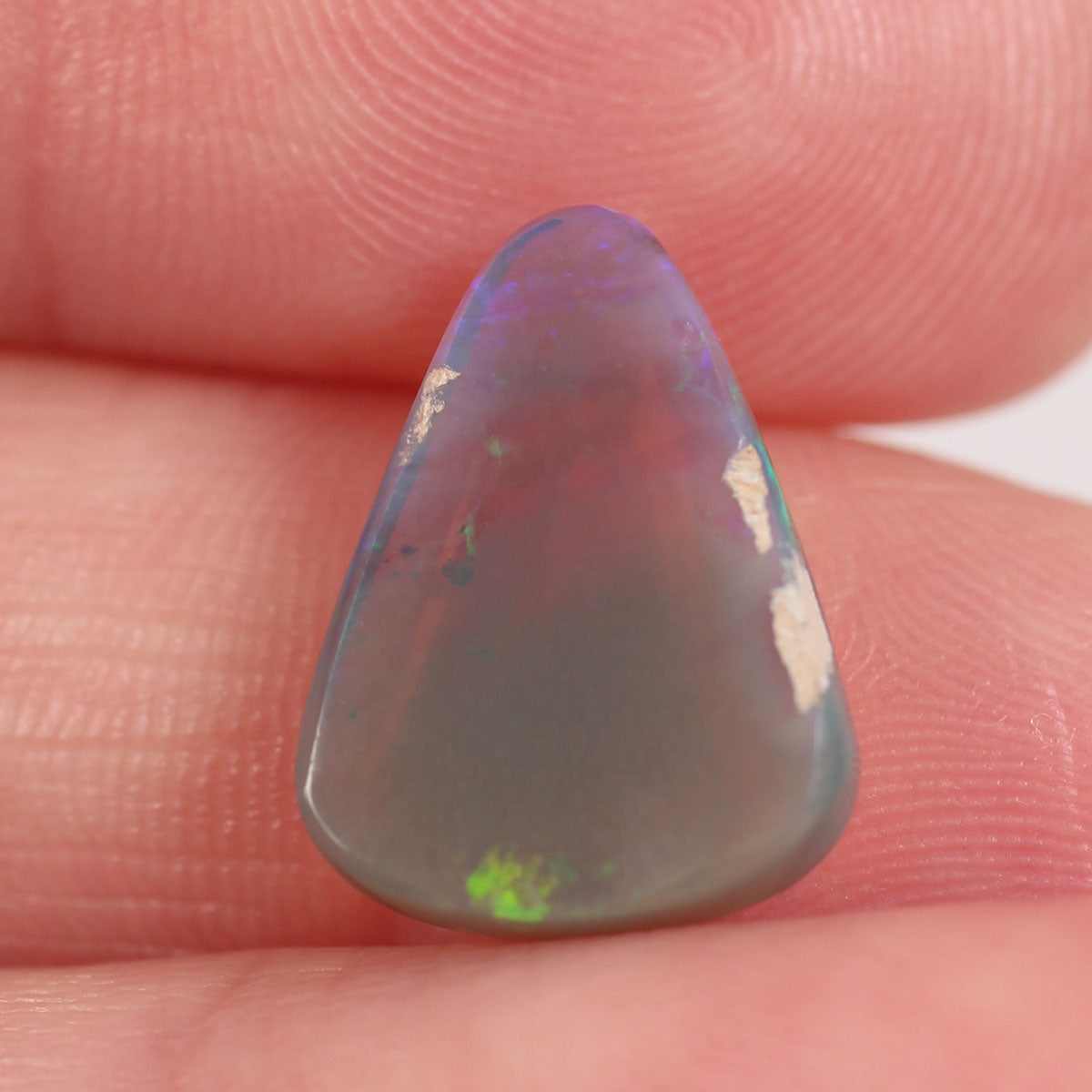 3.6ct Dark Crystal Opal - 11 x 14.5 x 3.7mm