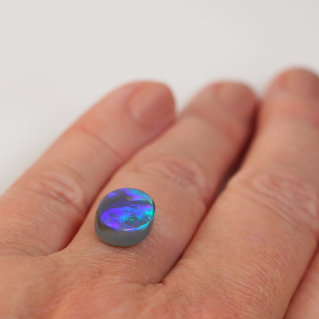 3.8ct Dark Opal - 9 x 11 x 4.7mm
