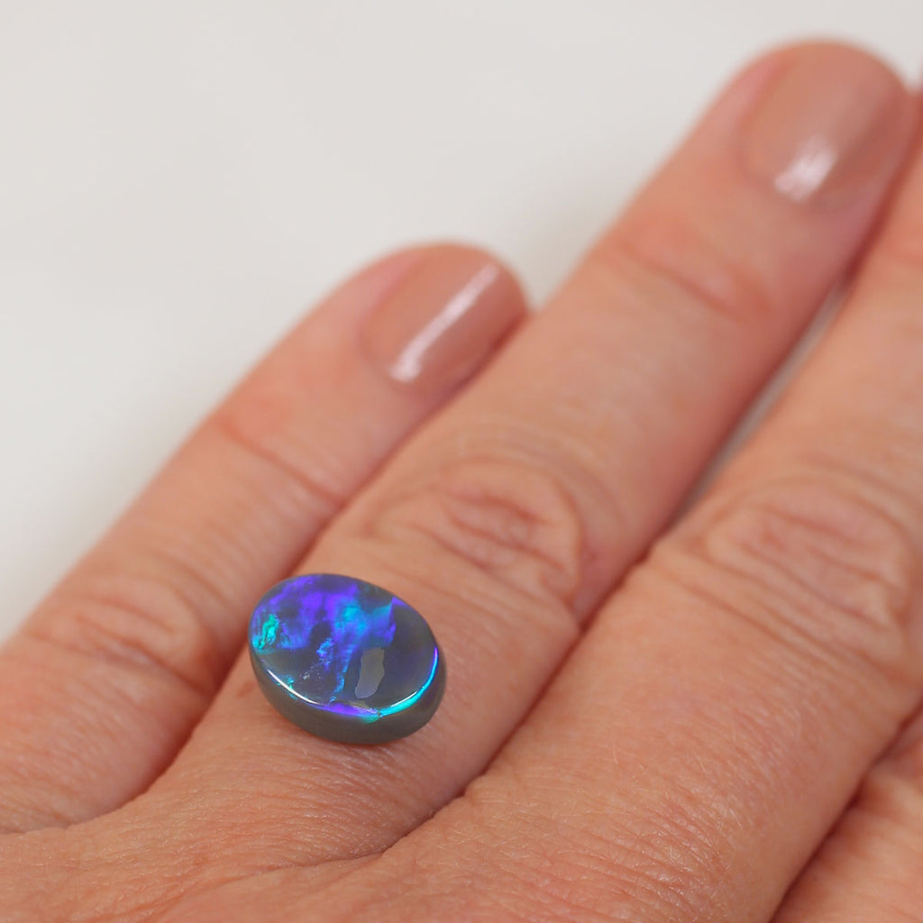 3.8ct Dark Opal - 9 x 11 x 4.7mm