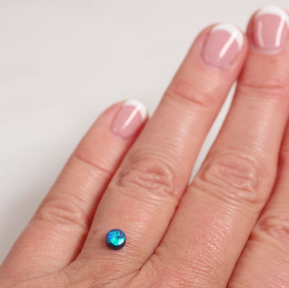 2 ct Black Opal - 4.7 x 4.8 x 2.2 mm