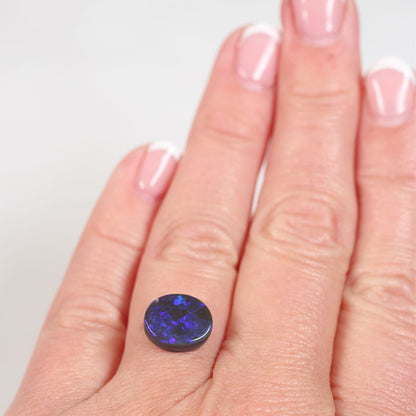 2.8 ct Black Opal - 9.6 x 11.2 x 3.5 mm