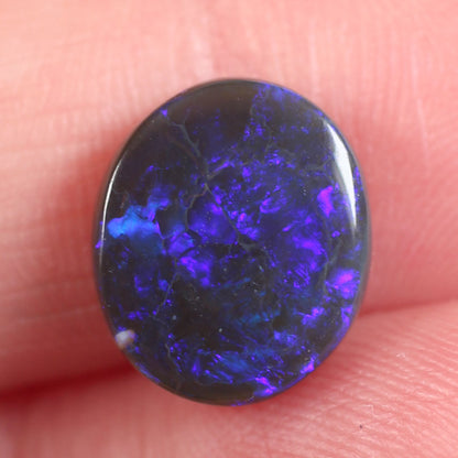 2.8 ct Black Opal - 9.6 x 11.2 x 3.5 mm
