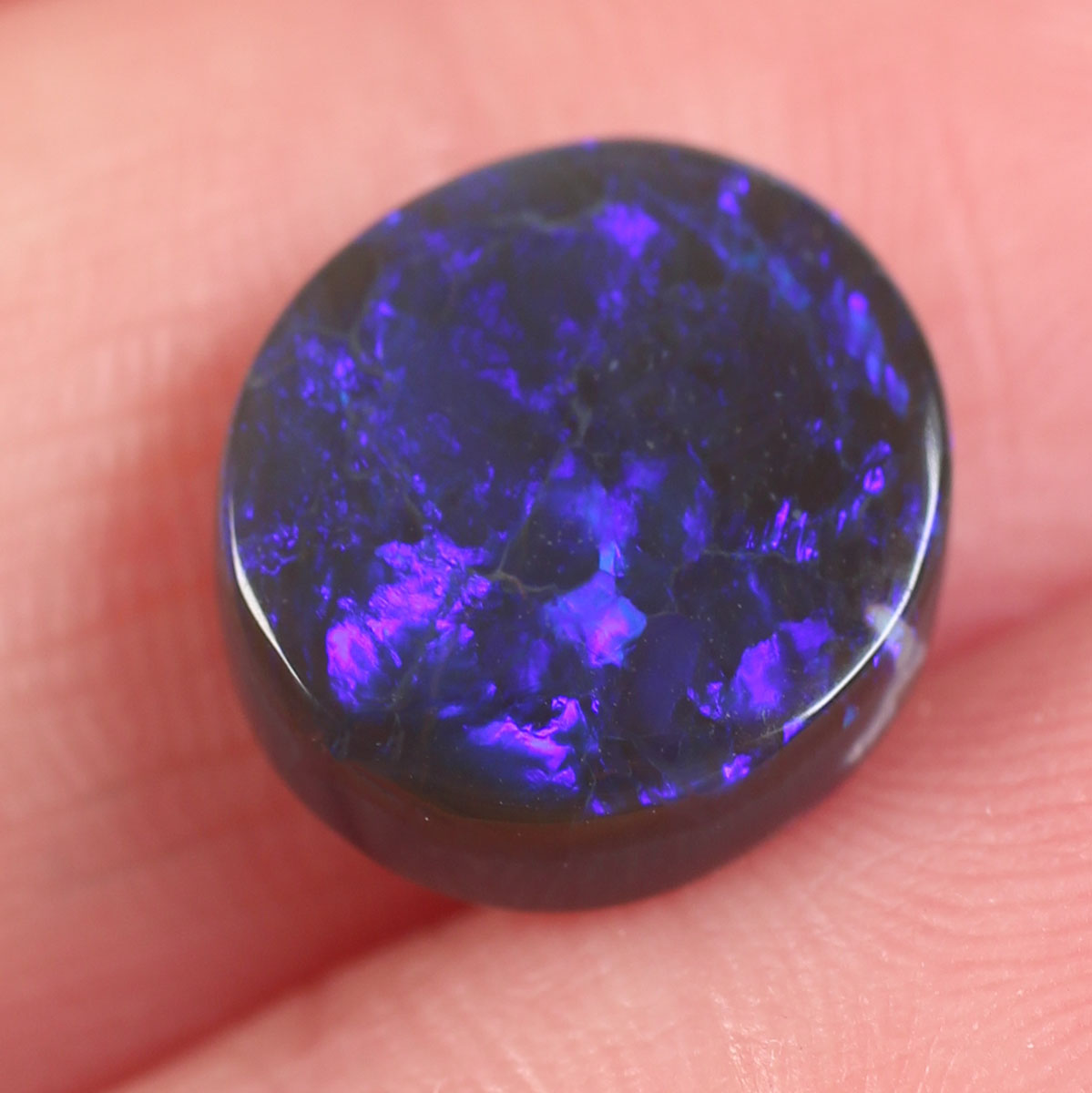 2.8 ct Black Opal - 9.6 x 11.2 x 3.5 mm