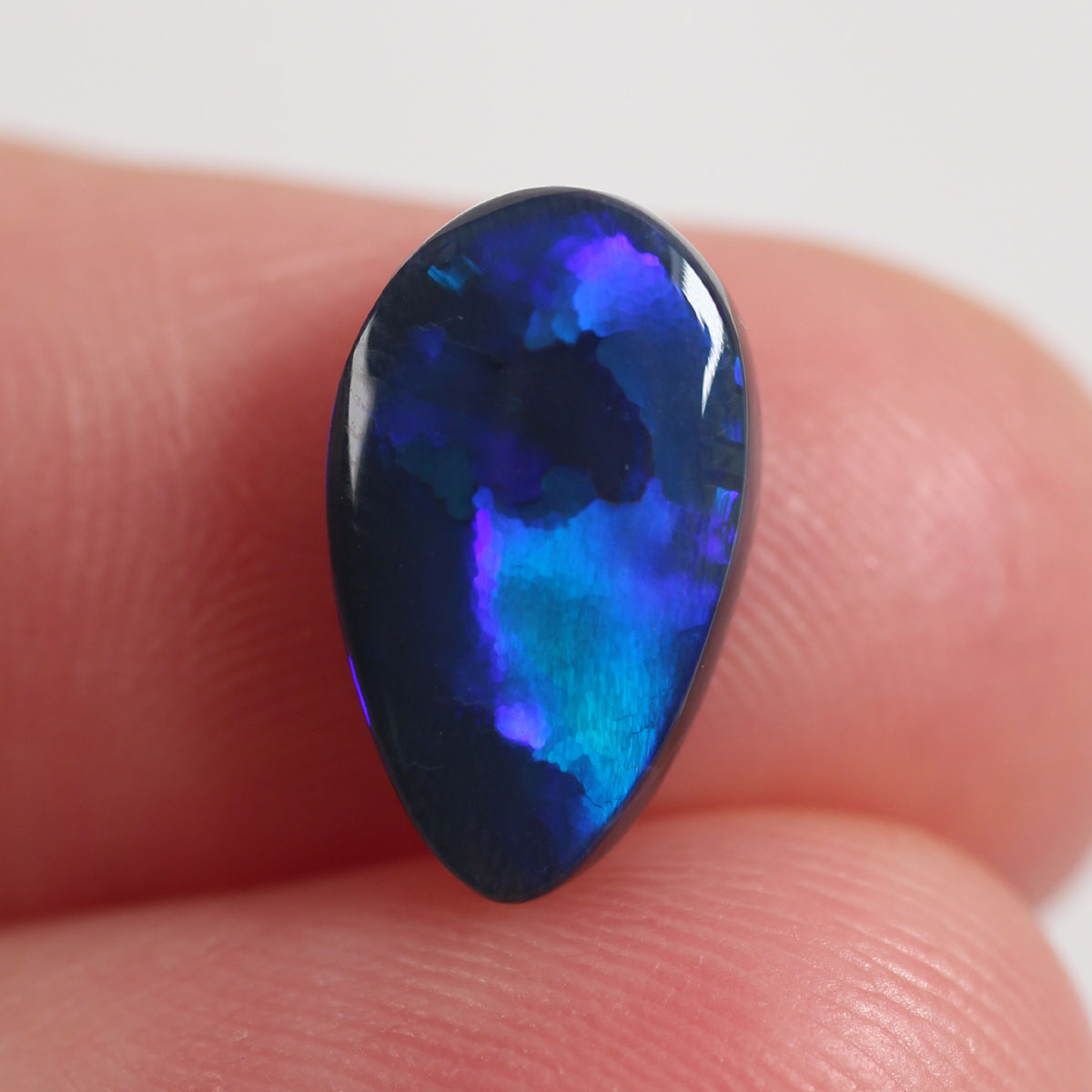 2.3ct Black Opal - 7.4 x 12.2 x 3.6mm