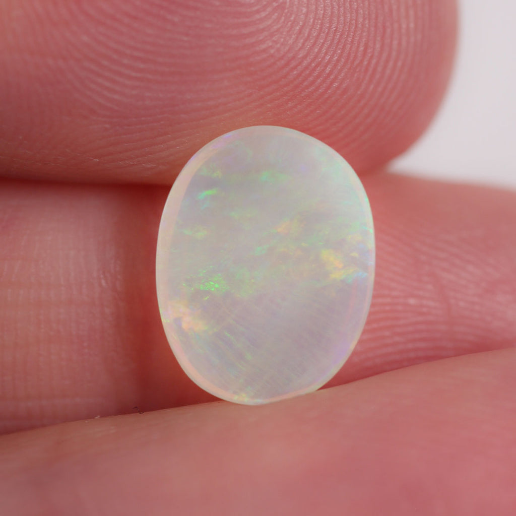 2.1ct light opal shown under rolling light