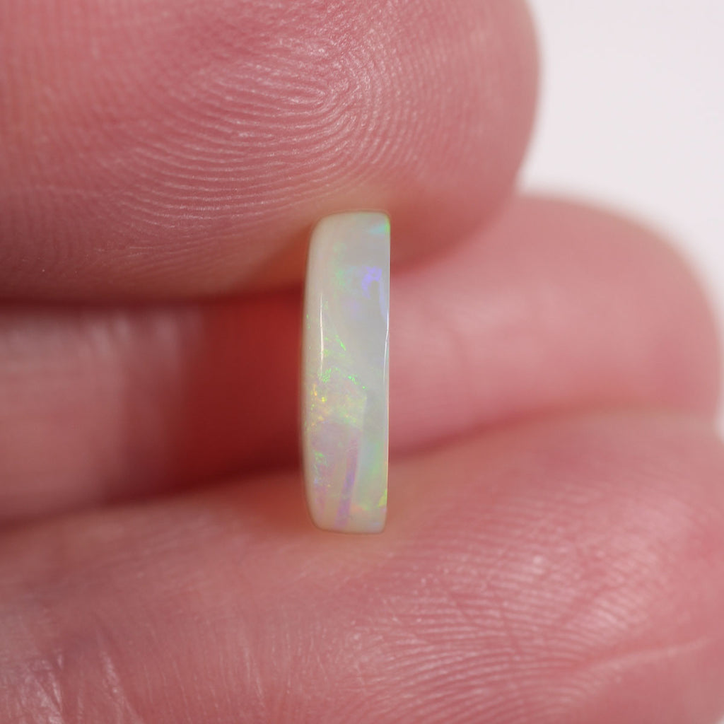 Extra view of Australian light opal with orange-green flash