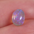 1.46ct crystal opal from Lightning Ridge with purple-blue broad flash play-of-colour
