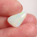 3.8ct lively multicolour light opal cabochon with palette pattern